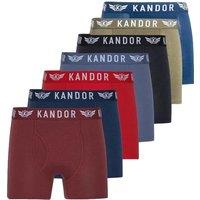 Kandor Men's Quinfly Bamboo Boxer Shorts (Pack of 7) | Size: Medium