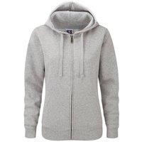 Russell Men's Authentic Full Zip Hooded Sweatshirt Hoodie in Light Grey | Size: 3XL