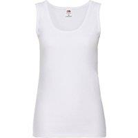 Fruit of the Loom Women's Valueweight Vest Top in White | Size: XS