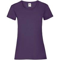Fruit of the Loom Women's Valueweight T-Shirt in Purple | Size: XL