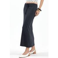 Busem Women's Mid-Waist Midi Straight Skirt in Black | Size: Small