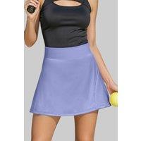 Women's Tennis Skort with High Waistband in Light Blue | Size: XS