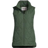 Lands' End Women's Womens Plus Insulated FeatherFree Onion Quilted Gilet in Green | Size: 28-30
