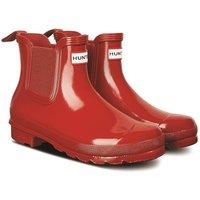 Hunter Women's Original Chelsea Gloss Boot in Red | Size: 5