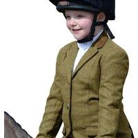 Dublin Women's Albany Tweed Faux Suede Collar Tailored Jacket in Brown | Size: 20