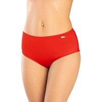 KDMD Women's Italian Fabric Swim Bikini Bottoms with Lining in Red | Size: Small