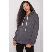 Love Lace Women's Everyday Long Sleeve Hooded Sweatshirt in Grey | Size: Medium