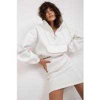 Love Lace Women's Everyday Hoodie Sweatshirt & Skirt Set in White