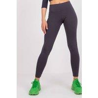 Love Lace Women's Wide Waistband Sports Leggings For Styling in Grey | Size: Small