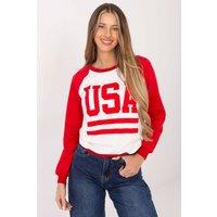 Love Lace Women's Graphic Sweatshirt Long Sleeves in Red | Size: Medium