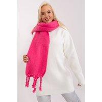 Love Lace Women's Smooth Polyester Long Scarf with Tassels for Fall Winter in Pink