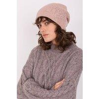Love Lace Women's Warm Cashmere Winter Beanie Hat with Decorative Rhinestones Cozy in Pink