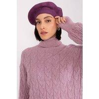Love Lace Women's Classic Wool Beret Hat for Casual Chic Day to Night Wear Everyday in Violet