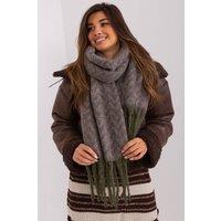 Love Lace Women's Long Geometric Pattern Polyester Scarf with Tassels Extra Warm in Green