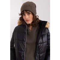 Love Lace Women's Warm Winter Cashmere Beanie Hat with Rhinestone Decorative Style in Green