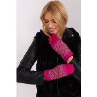 Love Lace Women's Embroidered Flower Insulated Pull Off-Phone Touch Warm Gloves in Pink | Size: S/M