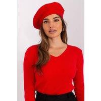 Love Lace Women's Beret Hat Autumn Winter Felt Soft Warm French Classic Style Fitted in Red