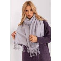 Love Lace Women's Warm Long Winter Scarf with Decorative Tassels for Daily Use in Violet