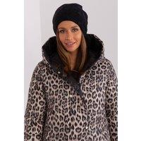Love Lace Women's Warm Winter Cashmere Beanie Hat with Decorative Rhinestone Detail in Black