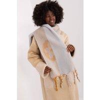Love Lace Women's Long Polyester Scarf with Decorative Stripes & Tassels in Pink