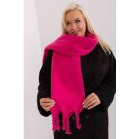 Love Lace Women's Long Smooth Polyester Scarf with Tassels for Winter Wrap in Pink