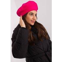 Love Lace Women's Classic Felt Beret Hat with Soft Texture & Adjustable Fit in Pink
