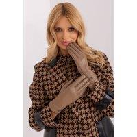 Love Lace Women's Elegant Insulated Touchscreen Gloves With Flower Stitch in Beige | Size: Large/XL