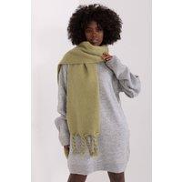 Love Lace Women's Smooth Long Polyester Scarf with Tassel Fringe for Fall Winter in Green