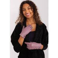 Love Lace Women's Insulated Touchscreen Gloves with Embroidered Flower Index in Violet | Size: S/M