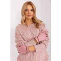 Love Lace Women's Elegant Touchscreen Gloves with Contrasting Braided Straps & Flower in Pink | Size: Large/XL