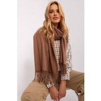 Love Lace Women's Warm Winter Long Scarf with Decorative Tassels for Cozy Wrap in Brown