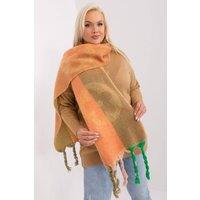 Love Lace Women's Autumn Winter Long Striped Tassel Scarf with Polyester Patterns in Orange