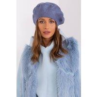 Love Lace Women's Classic Wool Beret Hat for Everyday Style & Urban Outfit Wear in Blue
