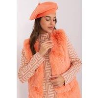 Love Lace Women's Classic Soft Beret Hat with Adjustable Fit Button Detail French in Orange