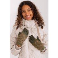 Love Lace Women's Smooth Touchscreen Gloves with Removable Knit Insulation & Flower in Green | Size: Large/XL