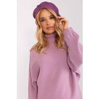 Love Lace Women's Classic Felt Beret Hat for Adults Trendy Autumn Winter Style in Violet