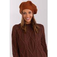 Love Lace Women's Classic Wool Beret Hat for Women Trendy Solid Autumn Winter Style in Terracotta