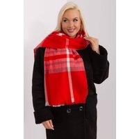Love Lace Women's Colorful Plaid Polyester Scarf Shawl for Fall Winter Wrap in Red