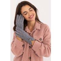 Love Lace Women's Elegant Insulated Smooth Gloves with Phone Touchscreen Operation in Grey | Size: S/M
