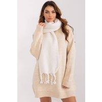Love Lace Women's Long Smooth Polyester Tassel Scarf for Fall Winter Wrap in White