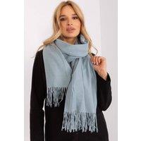 Love Lace Women's Warm Long Scarf With Decorative Tassels For Winter Wear in Duck Egg Blue