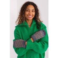 Love Lace Women's Smooth Insulated Phone Touch Gloves with Removable Knit Lining Flower in Grey | Size: S/M