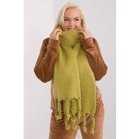 Love Lace Women's Smooth Polyester Tassel Winter Scarf for Everyday Wear Wrap in Green