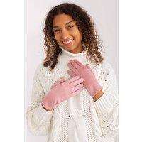 Love Lace Women's Insulated Touchscreen Gloves with Embroidered Flower Finger Details in Pink | Size: S/M