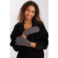 Love Lace Women's Insulated Touchscreen Gloves With Decorative Wrist Patches in Grey | Size: Large/XL