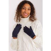 Love Lace Women's Insulated Touchscreen Gloves with Embroidered Flower Finger in Blue | Size: Large/XL