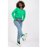 Love Lace Women's Larissa Cotton Long Sleeve Basic Blouse Style 162846 in Green | Size: Large
