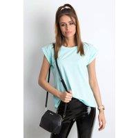 Love Lace Women's Everyday Straight Cut Short Sleeve T-Shirt Style 168470 in Green | Size: XS
