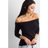 Love Lace Women's Spanish Style Blouse with 3/4 Sleeves in Black | Size: Medium