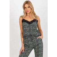 Love Lace Women's Lace Sweetheart Chemise with Straps in Green | Size: XS